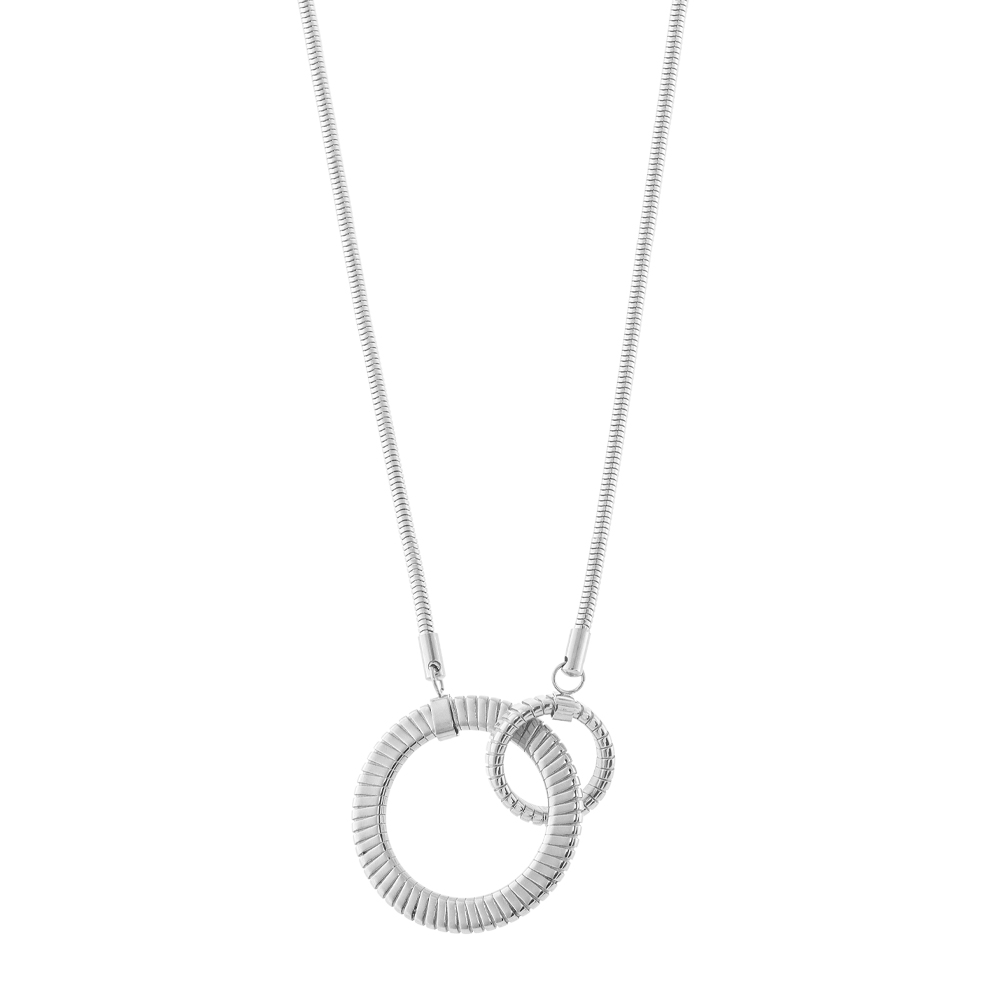 01X03-00248-1 Extravaganza necklace in steel with links - Image 1