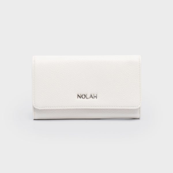 NOLAH πορτοφόλι Kamala White Silver