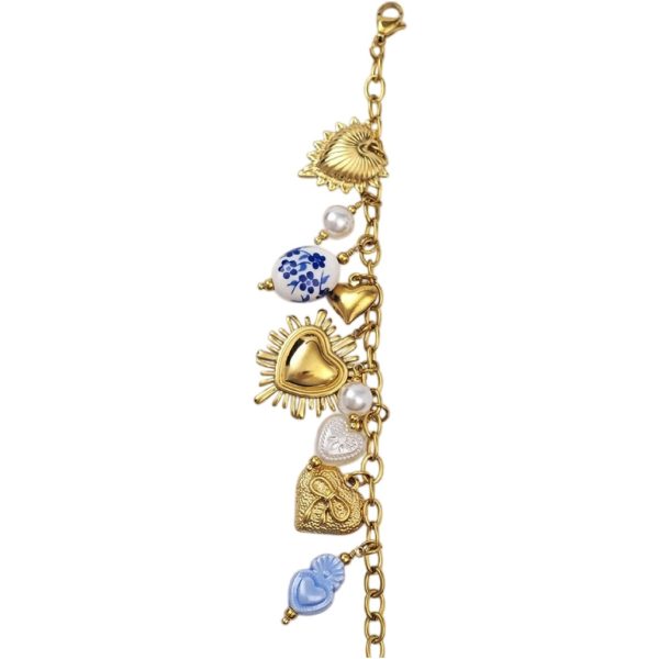 ΒΡΑΧΙΟΛΙ ΕΠΙΧΡΥΣΩΜΕΝΟ ΑΤΣΑΛΙ ΜΕ CHARMS