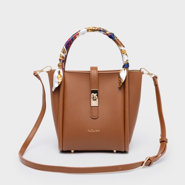 NOLAH τσάντα Bridgerton Brown Light Gold