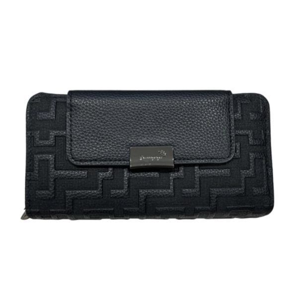 FASHION Πορτοφόλι Dorvin Black Gun