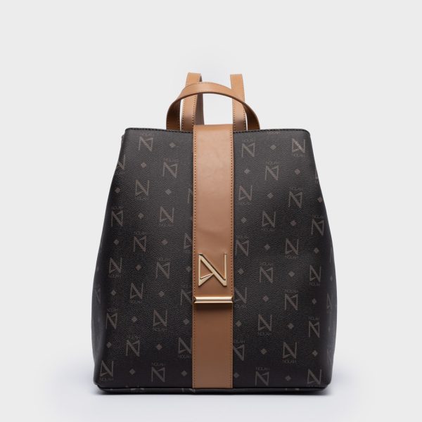 NOLAH τσάντα Heron Brown Light Gold