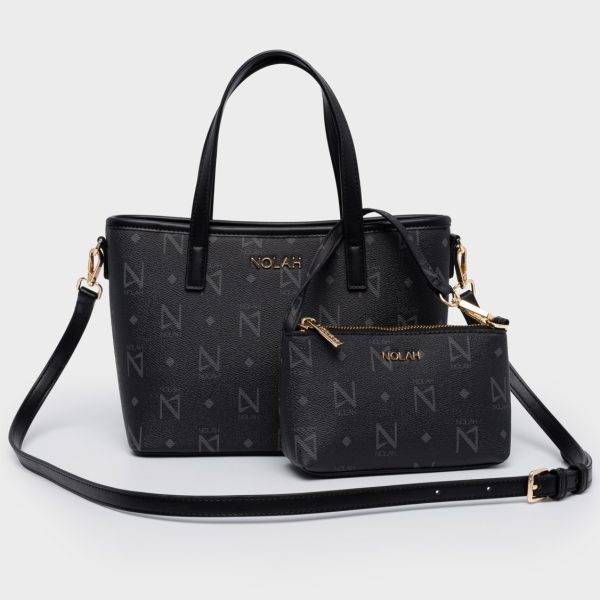 NOLAH τσάντα Jenilda Black Light Gold