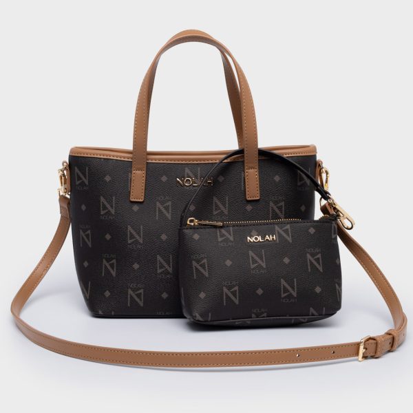 NOLAH τσάντα Jenilda Brown Light Gold