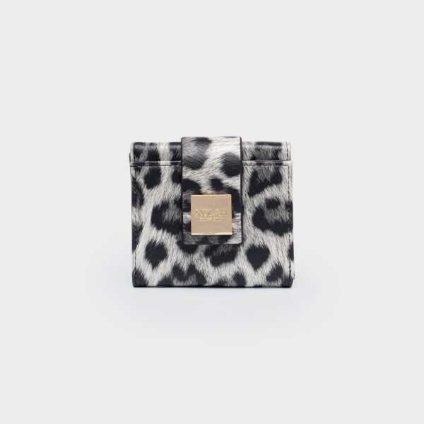 NOLAH πορτοφόλι Lana Grey Leopard Light Gold
