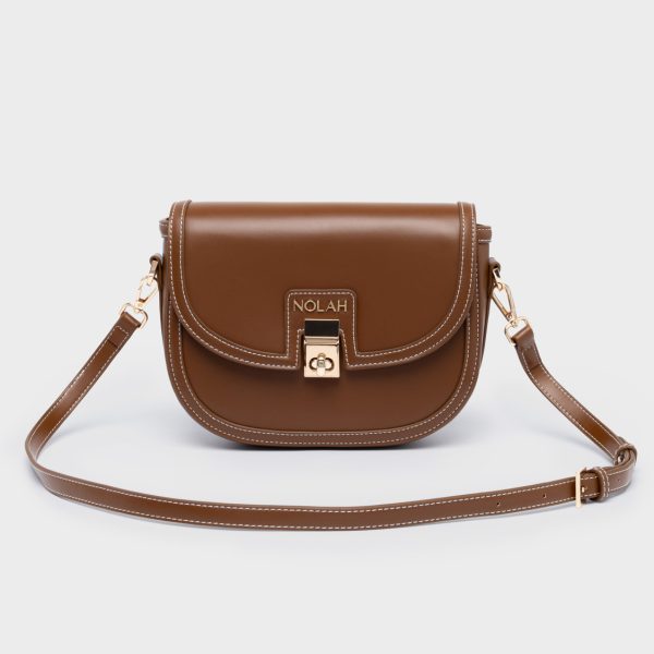 NOLAH τσάντα Madrid Brown Light Gold