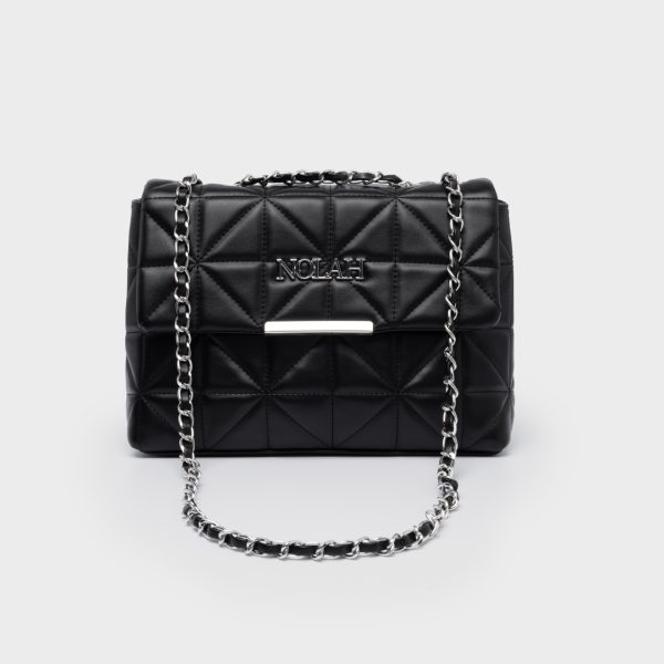 NOLAH τσάντα Mafalda Black Silver