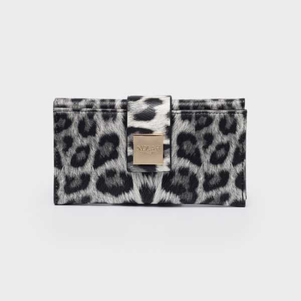 NOLAH πορτοφόλι Mariah Grey Leopard