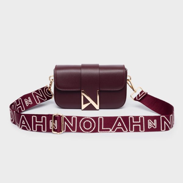 NOLAH τσάντα Niki Burgundy Light Gold