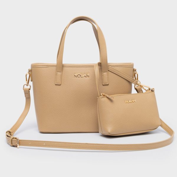 NOLAH τσάντα Roma Beige Light Gold