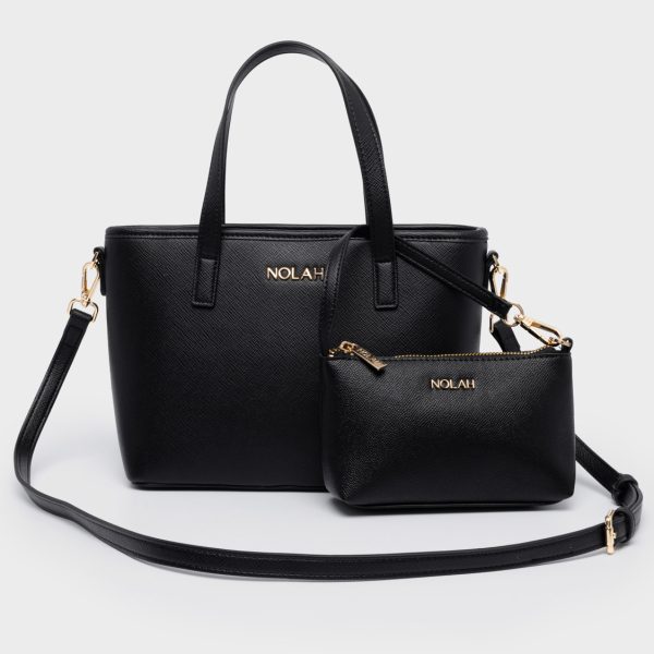NOLAH τσάντα Roma Black Light Gold