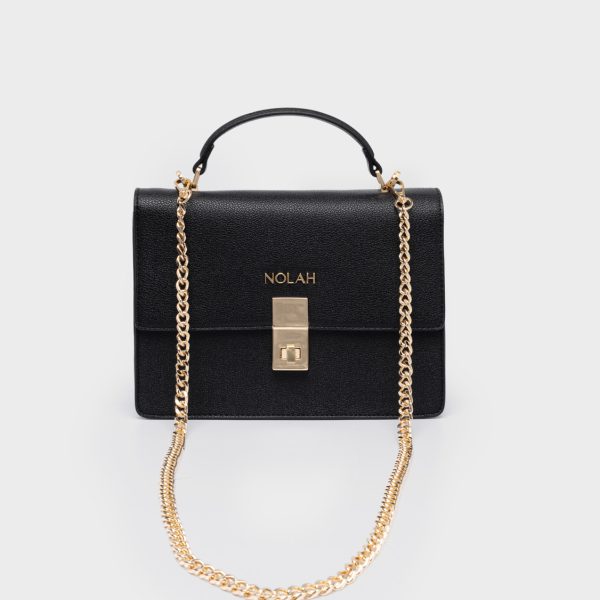 NOLAH τσάντα Sevile Black Light Gold