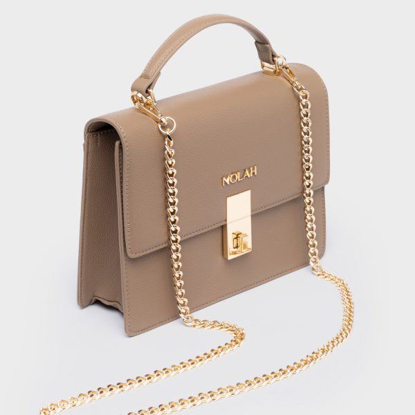 NOLAH τσάντα Sevile Taupe Light Gold