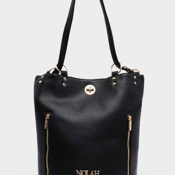 NOLAH τσάντα Teo Black Light Gold