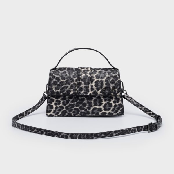 NOLAH τσάντα Blake Leopard Black Gun