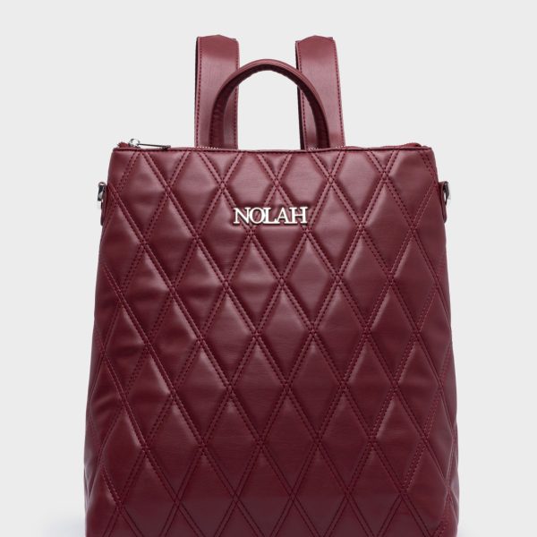 NOLAH τσάντα Rhode Burgundy Silver