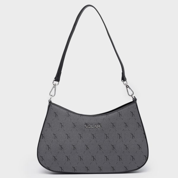 NOLAH τσάντα Britany Grey Black Silver