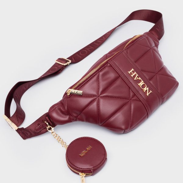 NOLAH τσάντα Harlow Burgundy
