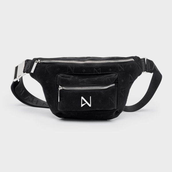 NOLAH τσάντα Quinn Black Silver