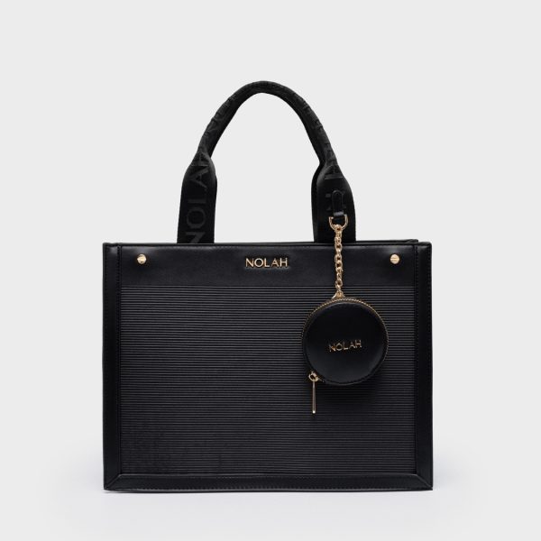 NOLAH τσάντα Tote Black Light Gold