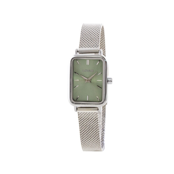 Ρολόι Oldie με ατσάλινο mesh band και mint καντράν