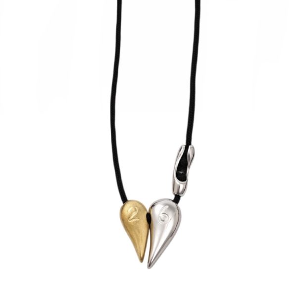 ΜΑΚΡΥ ΚΟΛΙΕ ΚΟΡΔΟΝΙ ΕΠΙΧΡΥΣΩΜΕΝΟ ΑΤΣΑΛΙ ΜΕ ΚΑΡΔΙΑ