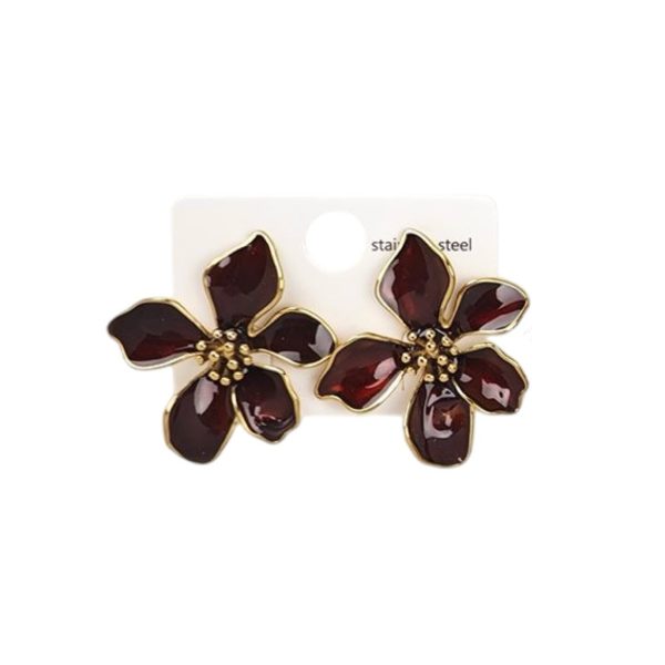 ΣΚΟΥΛΑΡΙΚΙΑ ΕΠΙΧΡΥΣΩΜΕΝΟ ΑΤΣΑΛΙ ΜΕ ΚΑΦΕ-ΒΟΥΡΓΟΥΝΔΙ ΛΟΥΛΟΥΔΙ