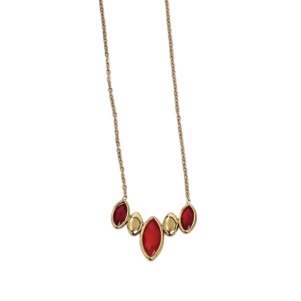 ΚΟΛΙΕ ΕΠΙΧΡΥΣΩΜΕΝΟ ΑΤΣΑΛΙ ΚΟΚΚΙΝΕΣ ΠΕΤΡΕΣ