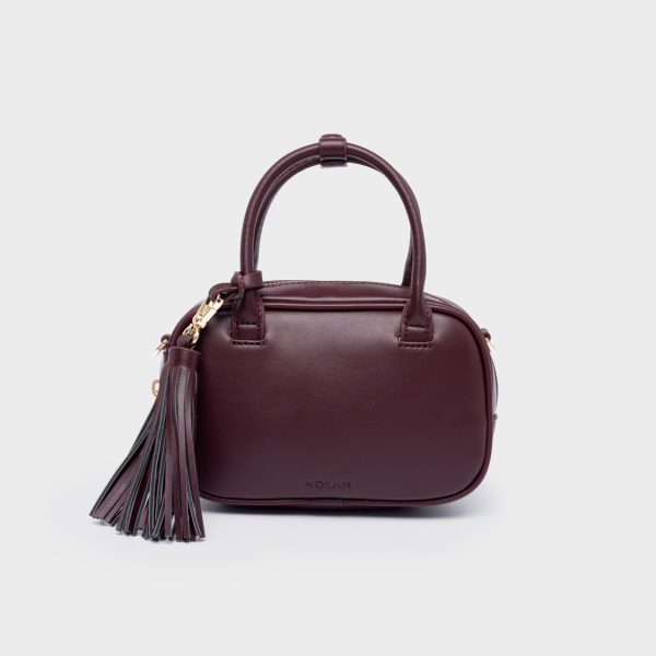 NOLAH τσάντα Laura Burgundy Gold