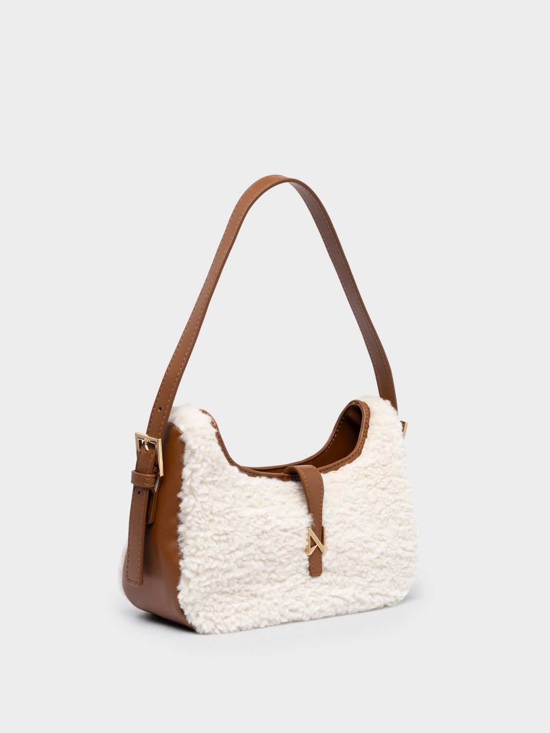 Sheepy-Offwhite-Brown-2 NOLAH τσάντα Sheepy Offwhite Brown - Image 2
