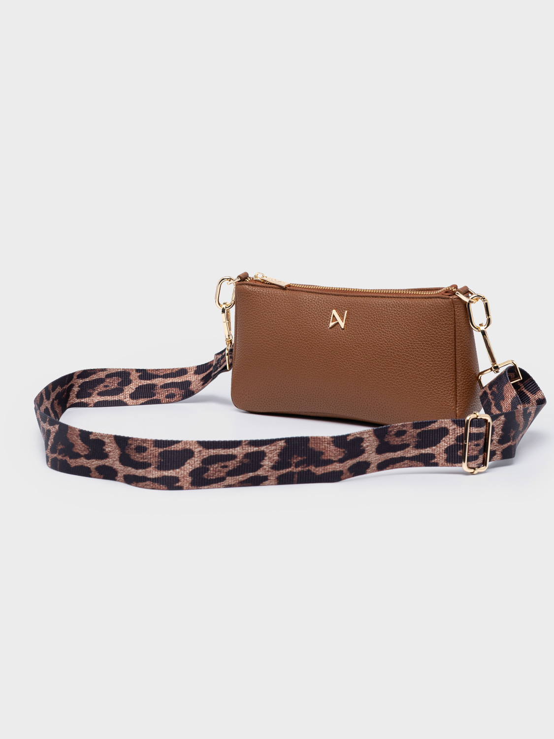 Flavia-Brown-Light-Gold-3 NOLAH τσάντα Flavia Brown - Image 4