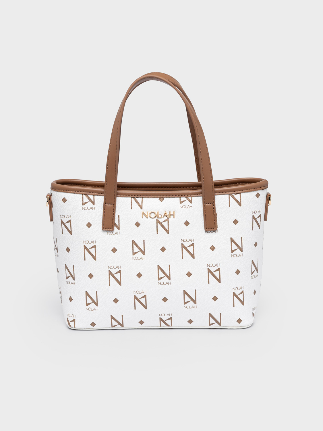 Jenilda-White-Brown-1 NOLAH τσάντα Jenilda White – Brown - Image 1