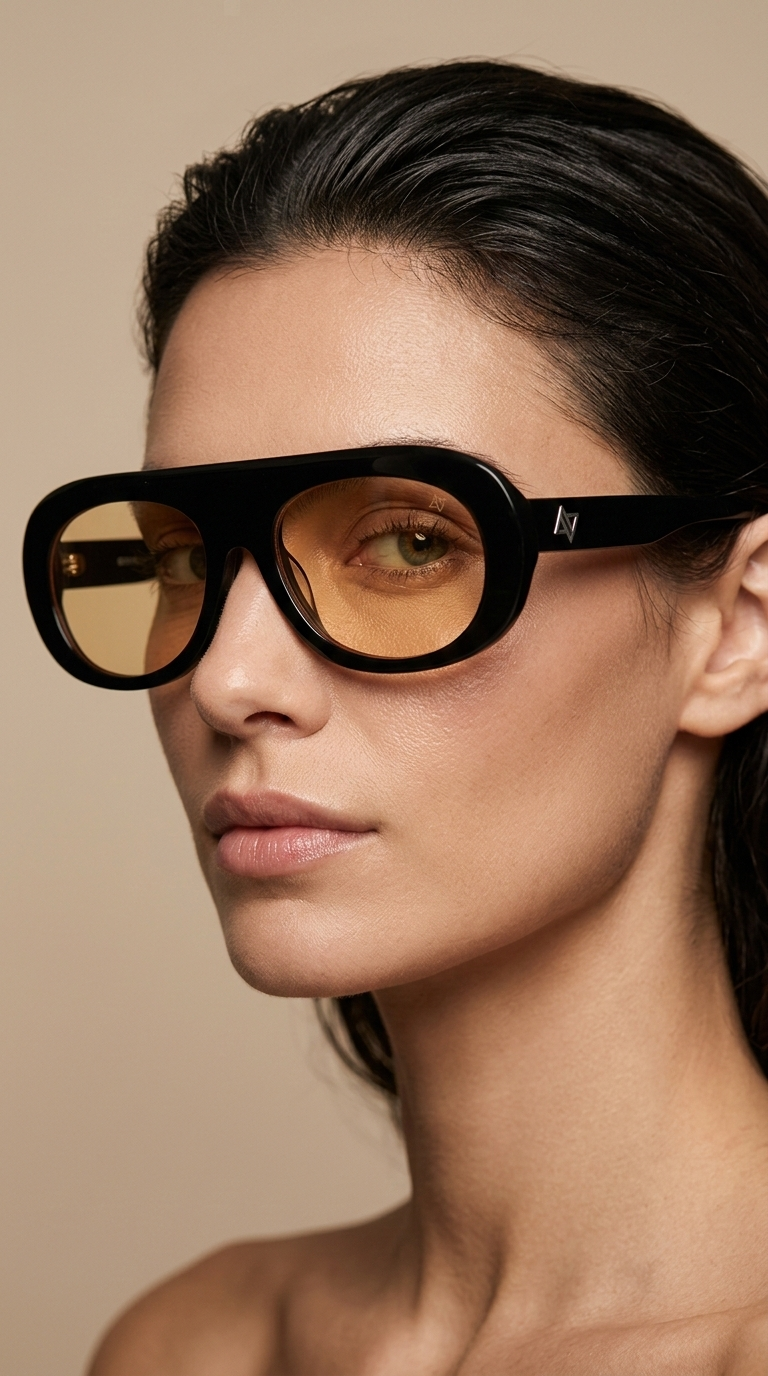 IMG_6695 A/V sunglasses LEXI BLACK ORANGE - Image 3