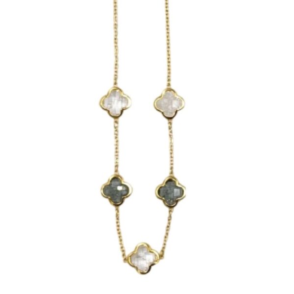 ΚΟΛΙΕ ΕΠΙΧΡΥΣΩΜΕΝΟ ΑΤΣΑΛΙ ΜΕ ΛΕΥΚΕΣ ΚΑΙ ΓΚΡΙ ΠΕΤΡΕΣ