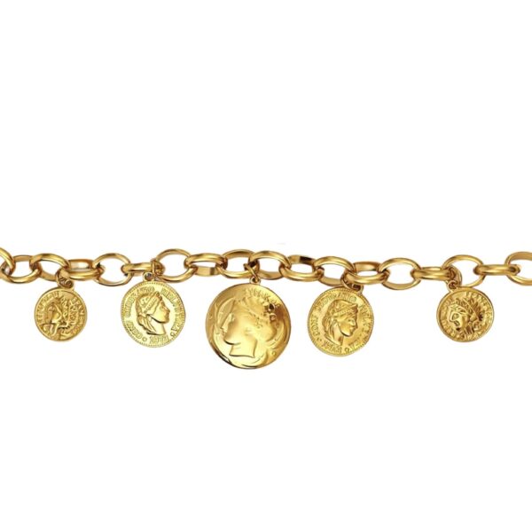 ΒΡΑΧΙΟΛΙ ΕΠΙΧΡΥΣΩΜΕΝΟ ΑΤΣΑΛΙ ΜΕ CHARMS