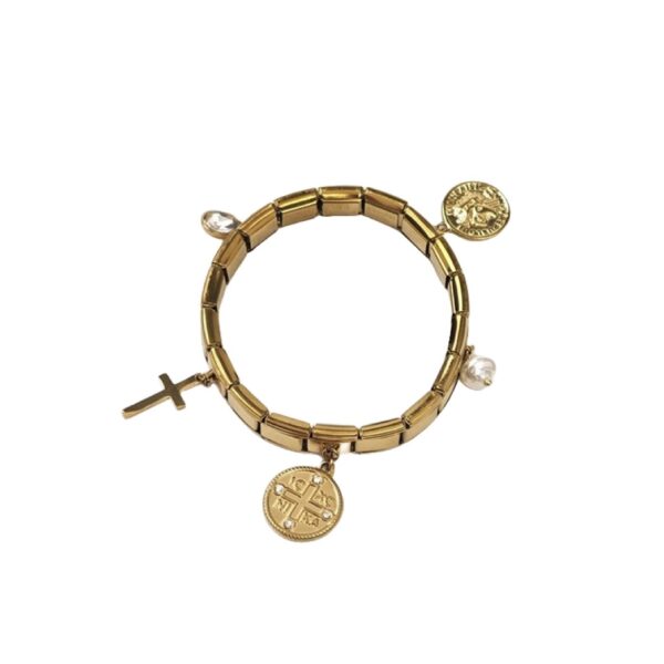 ΒΡΑΧΙΟΛΙ ΕΠΙΧΡΥΣΩΜΕΝΟ ΑΤΣΑΛΙ ΜΕ CHARMS